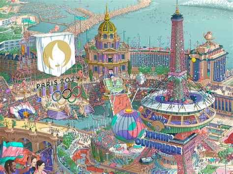 L étonnante Affiche Des Jo 2024 Une Vue Délirante De Paris à La Jérôme Bosch Beaux Arts