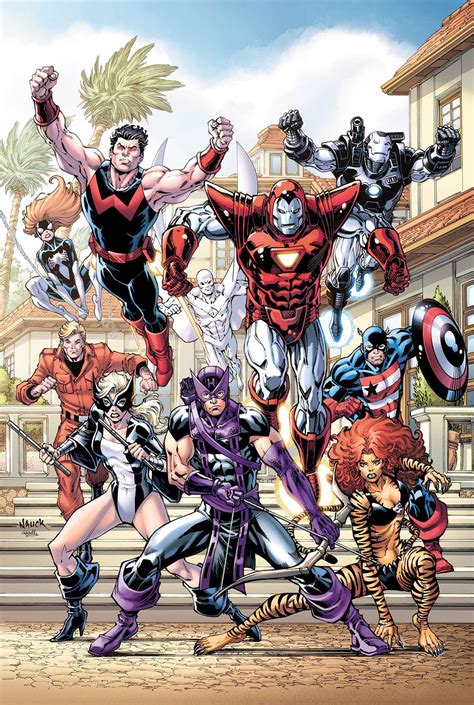 West Coast Avengers By Todd Nauck Marvel Avengers Avengers Images