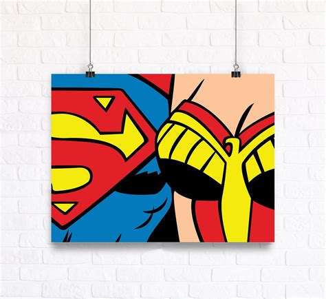 Superman And Wonder Woman Customizable Vector Illustration Etsy
