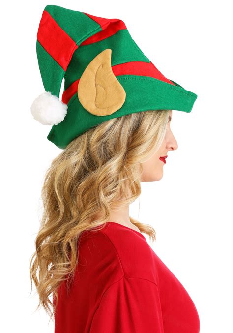 Sombrero De Elfo De Fieltro De Navidad Con Oídos Multicolor Yaxa Store