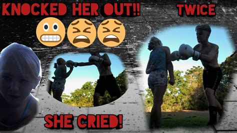 boxing my sister knockout youtube