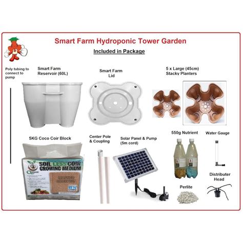 Mr Stacky Smart Farm Solar Kit Stone Aqua Gardening