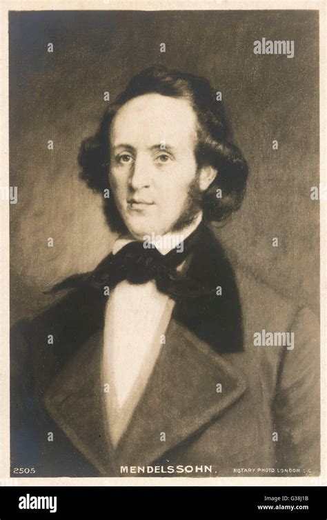 Felix Mendelssohn 1809 1847 German Composer Hi Res Stock Photography