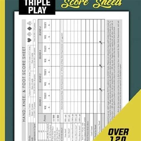 Stream Hand Knee And Foot Score Sheets Triple Play Canasta With Game
