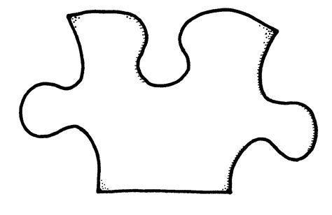 Template For Puzzle Pieces Clipart Best