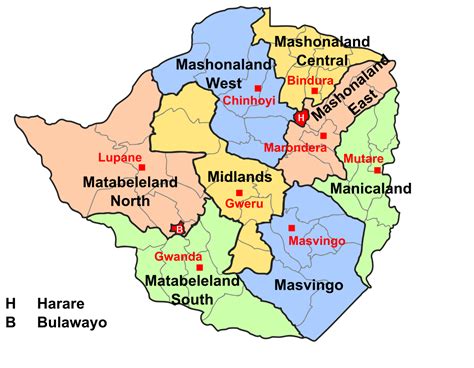 Map of zimbabwe, satellite view. Provinces of Zimbabwe - Wikipedia