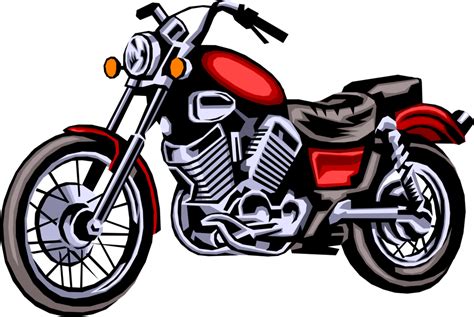 Motorcycle Vector Graphics Clip Art Sport Bike Illustration