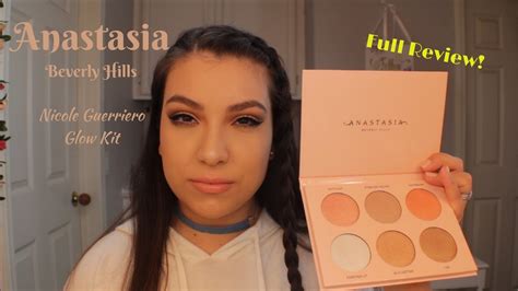 Anastasia Beverly Hills X Nicole Guerriero Glow Kit Full Review Application Youtube