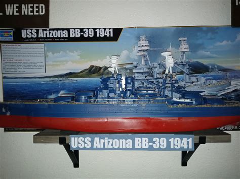 Uss Arizona Bb 39 Battleship 1941 Plastic Model Military Ship Kit