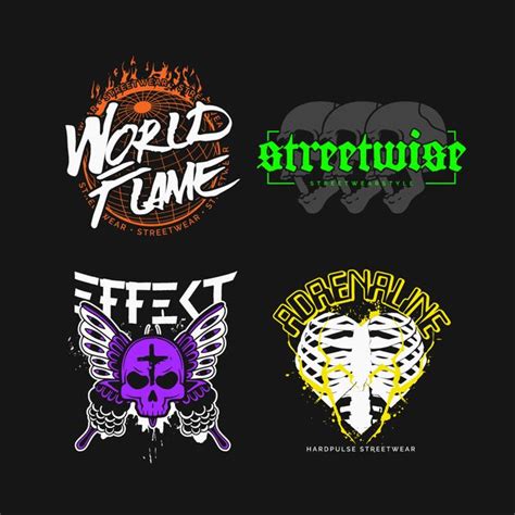 Streetwear Logotypes Logo Design Template — Customize It In Kittl