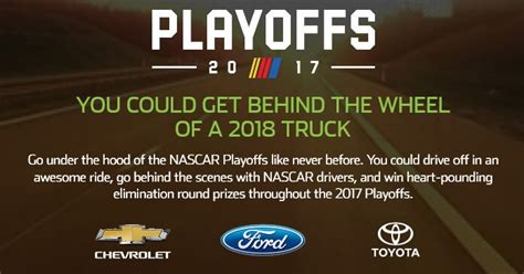 Check back throughout the day for all of the qualifying and race results. 2017 Monster Energy NASCAR Cup Playoffs Promotion