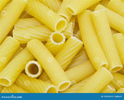 Long Hollow Tube Shaped Pasta Stock Photo Image 12919914
