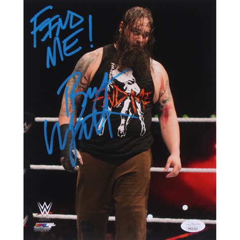 Bray Wyatt Signed WWE 8x10 Photo Inscribed Find Me JSA COA