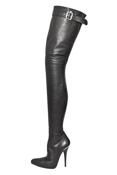 Model 106 Super Long Boots Made To Measure Leather Thigh High