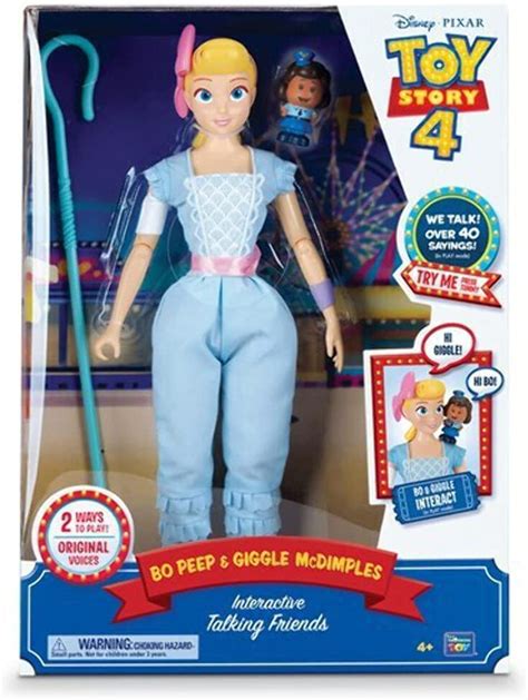 Disney Pixar Toy Story 4 Bo Peep And Giggle Mcdimples Interactive Talking Friends Au