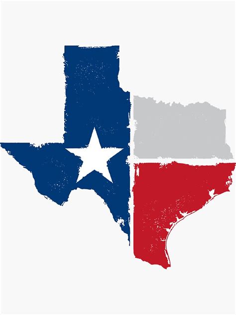 Texas State Flag Sticker For Sale By Baileymincer Redbubble