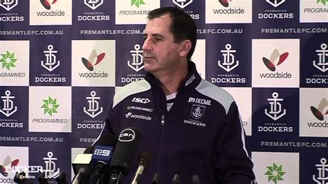 He also demonstrated outstanding balance and strength. MEDIA CONFERENCE: Ross Lyon 31.5.12 - YouTube