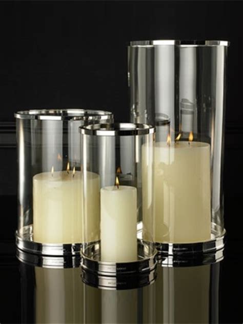 Silver Modern Hurricane - Contemporary - Candleholders ...