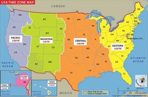 Time Zone Map In Usa Weather Us Map