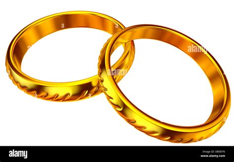 Gold Wedding Rings Stock Photo Alamy