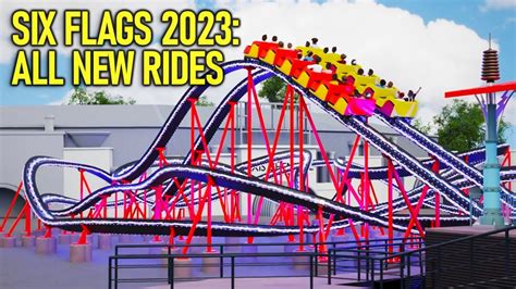 All 2023 New Six Flags Rides Roller Coasters Water Slides More