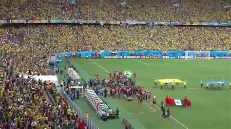 Brasil Vs Mexico National Anthems Fifa World Cup Brasil 2014 Youtube