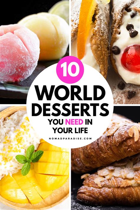 10 Best World Desserts International Food Day Food International Recipes