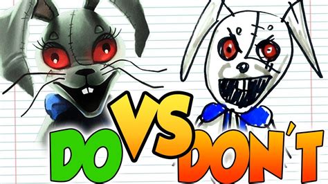 Dos And Donts Drawing Five Nights At Freddys Vanny In 1 Minute