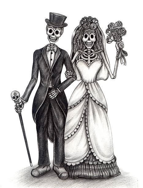 Skeleton Bride And Groom Illustrations Royalty Free Vector Graphics And Clip Art Istock