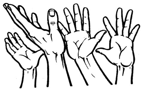 Reaching Hands Clip Art Library