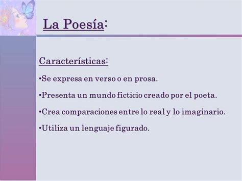 Clases De Poesia Definicion Y Concepto