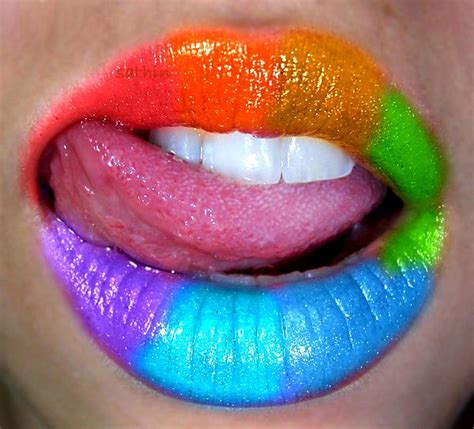 On Deviantart Rainbow Lips