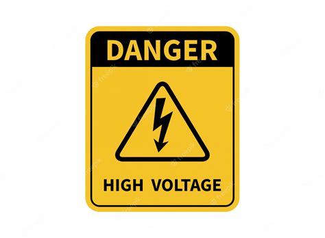 Premium Vector High Voltage Sign Danger Sign