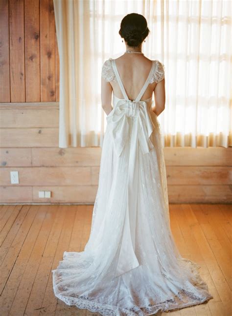 Wedding Dress Open Back With Bow