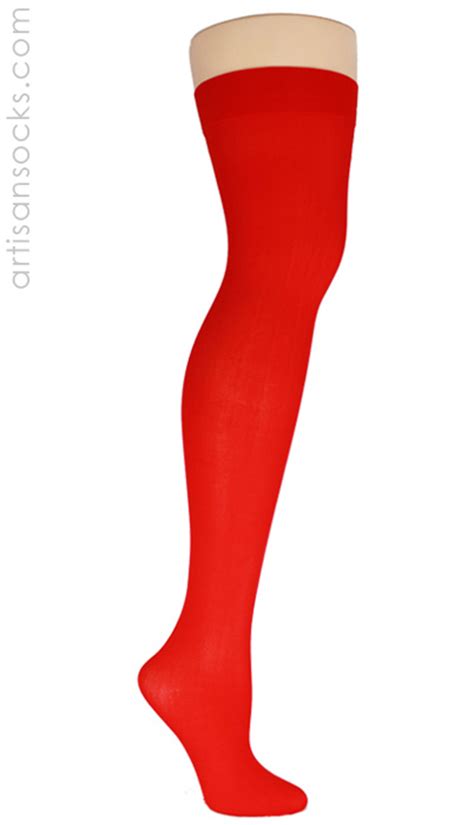 Solid Color Thigh High Stockings In 5 Color Choices