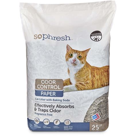So Phresh Odor Control Paper Cat Litter 25 Lbs Petco Paper Cat