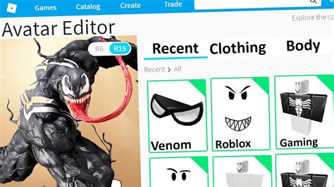 Making Venom A Roblox Account Youtube