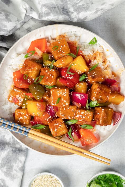 Sweet And Sour Tofu Vegan And Oil Free Recipes Zardyplants