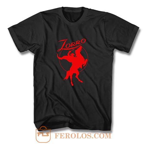 Zorro Red Horse Movie Character T Shirt Feroloscom