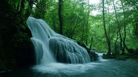 1920x1080px 1080p Free Download Waterfalls Pouring On River From