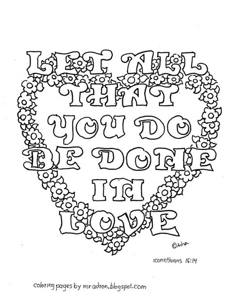 Coloring Pages For Kids By Mr Adron Do Everything In Love1