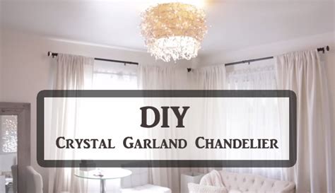 Video Diy Crystal Garland Chandelier Diy Scoop