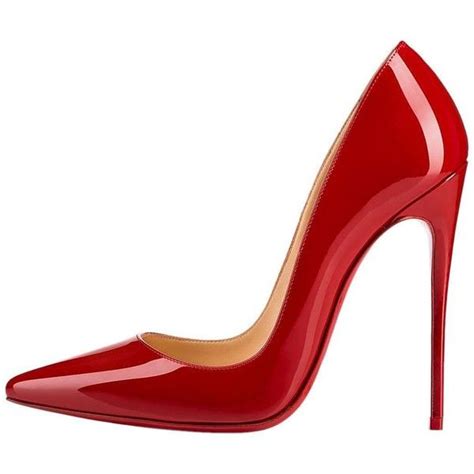 Christian Louboutin New Red Patent Leather So Kate High Heels Pumps In Liked On Polyvore Fea