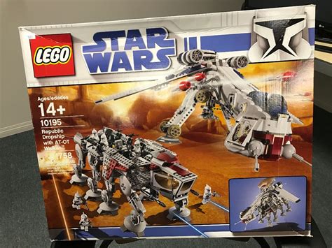 Lego Star Wars Republic Drop Ship With At Ot Walker 10195 Able Auctions
