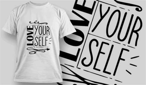 Love Yourself T Shirt Design Template 2678 Designious