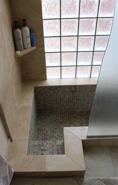 Step Down Shower Or Walk In Shower In This Phoenix Az Area House By