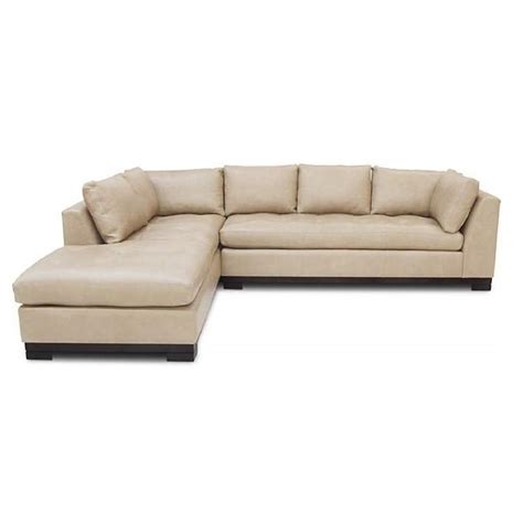 Bloomingdales Artisan Collection Leather Sectional Sofa Aptdeco