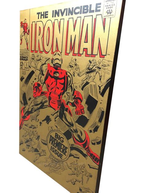 Iron Man Comic Book Cover Recreation Pop Art Painting Etsy