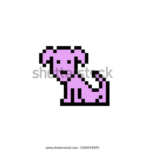 Dog Pixel Art Stock Vector Royalty Free 1368544895 Shutterstock