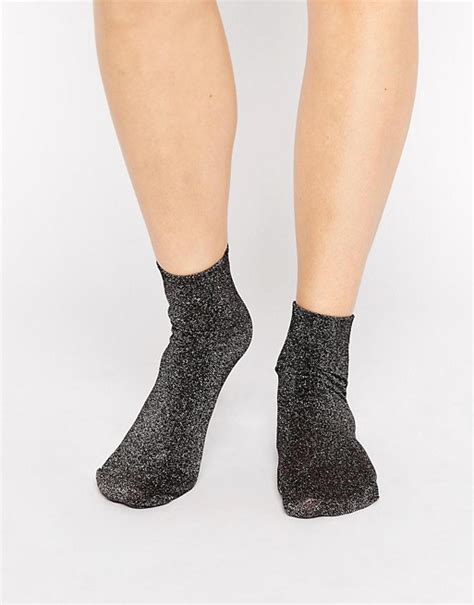 ASOS Glitter Ankle Socks ASOS
